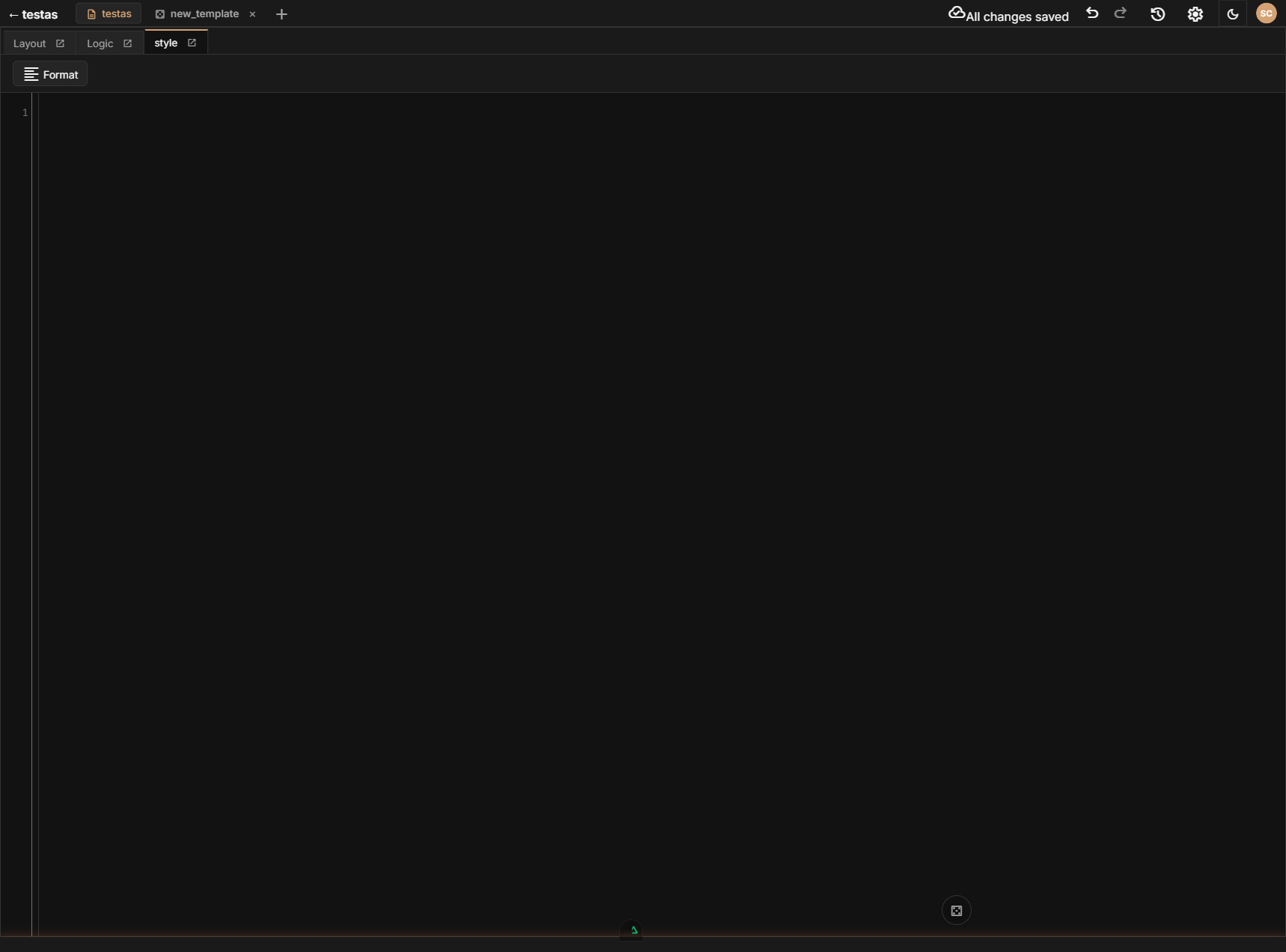 The Style Editor with the CodeMirror CSS editor